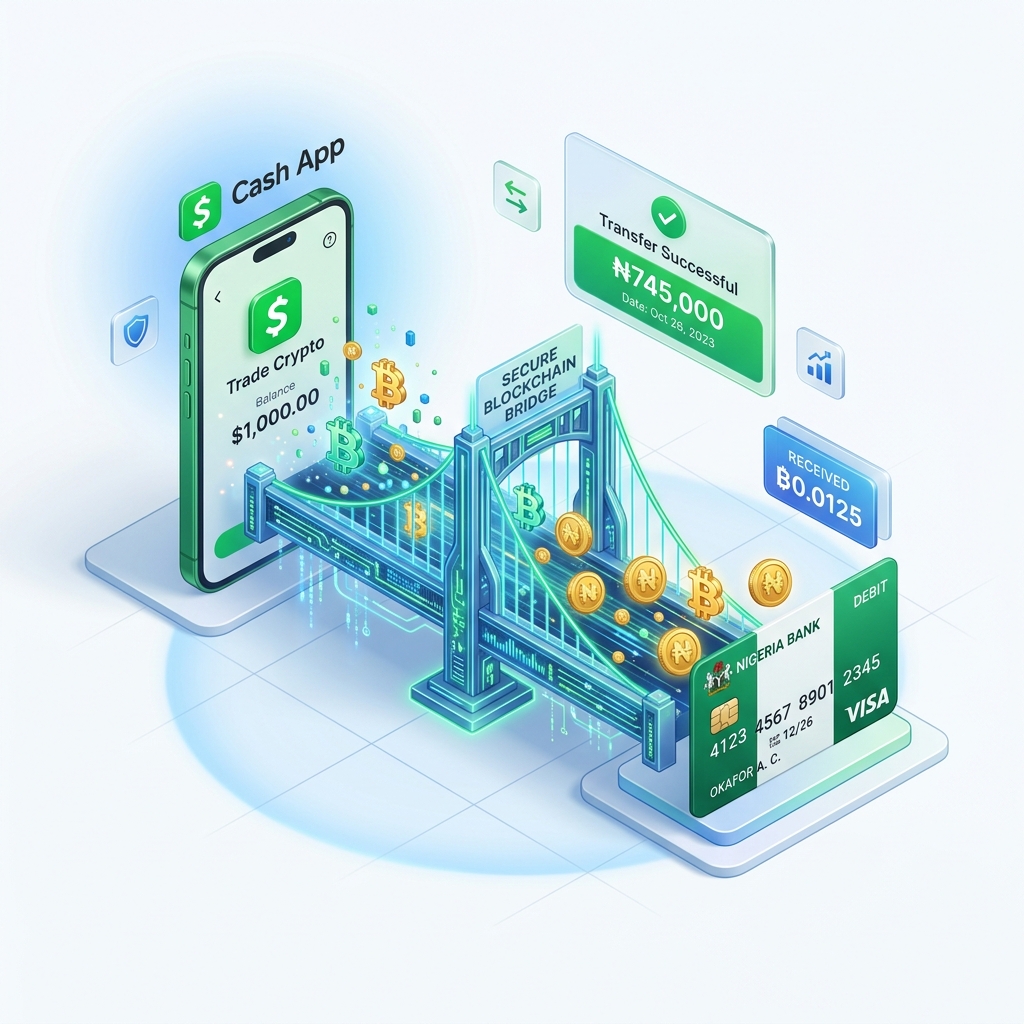 Secure bridge from Cash App to Nigeria Bank on CoinCola