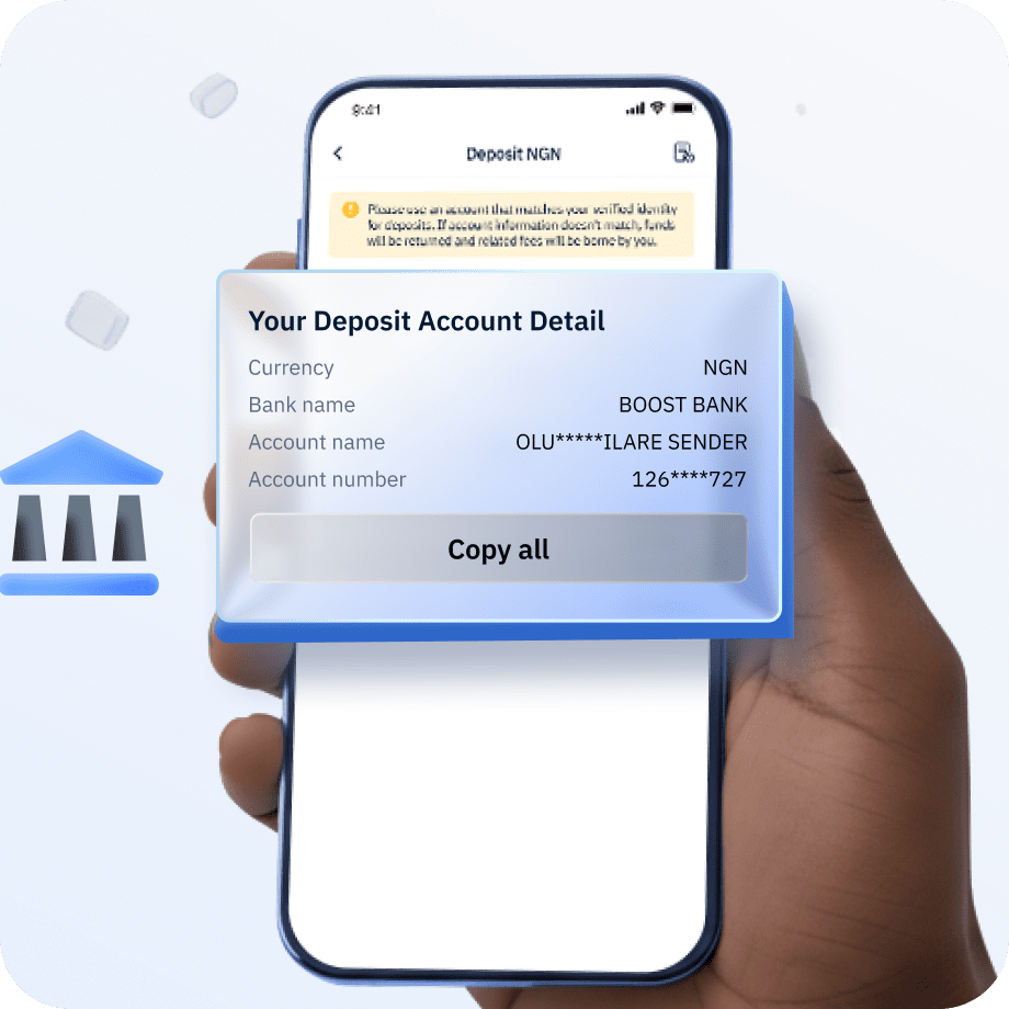 Copy Your CoinCola Naira Wallet Details